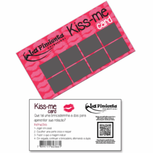 Raspadinha Kiss Me Card.
